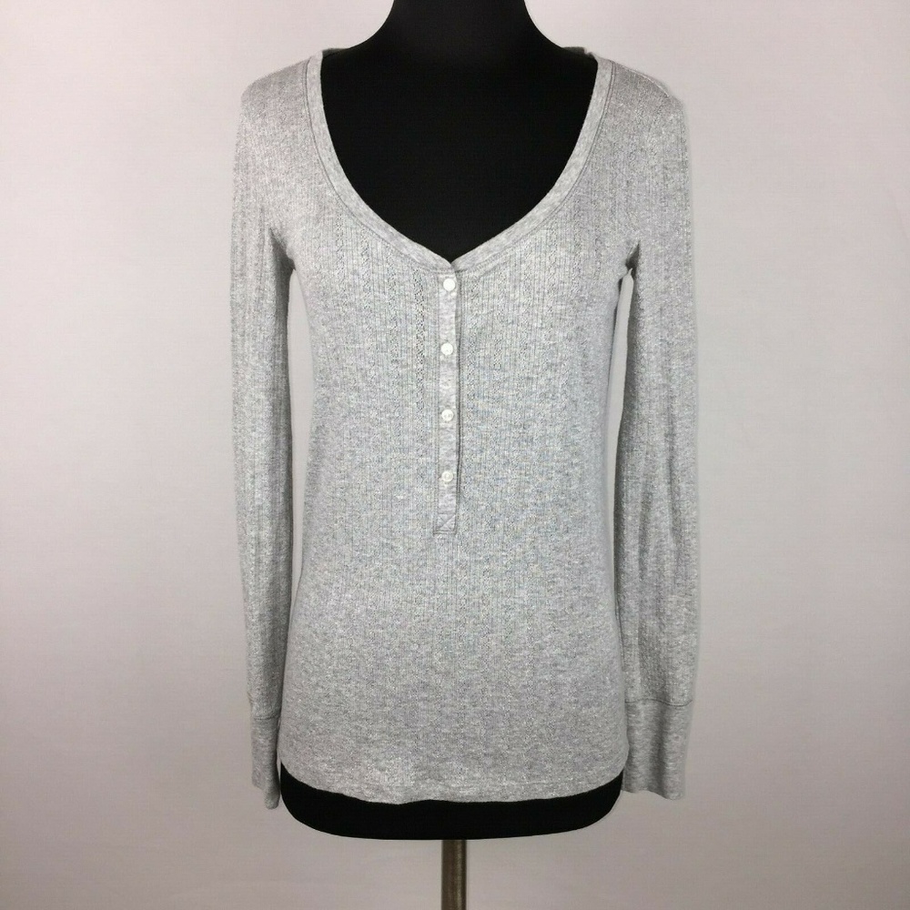 Victoria’s Secret S Metallic Partial Button Front… - image 1